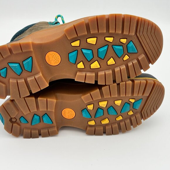 TIMBERLAND Jenness Falls WATERPROOF MID HIKING BOOT (Women) OLIVE FULL GRAIN 7.5 - Picture 8 of 10